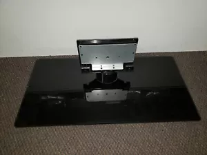 Samsung Plasma TV Glass Base with Kneck 2460CL100 Base Stand no screws GOOD ! - Picture 1 of 6