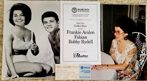 Annette Funicello & Frankie Avalon Signed 8x10 Photo & Ticket Auth Beach Party - Picture 1 of 8