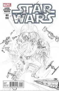 STAR WARS #1 ALEX ROSS SKETCH VARIANT COVER 1:200 MARVEL COMICS 2015 - Picture 1 of 1
