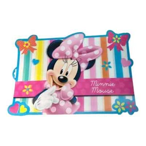 Disney Minnie Mouse Tovaglietta, Tovagliette da Tavolo, Multicolore 17 x 11 Pollici, NUOVO - Foto 1 di 1