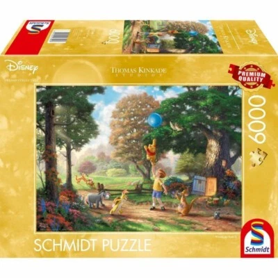 NEW (Dinged Box) Schmidt 57399 Thomas Kinkade Winnie The Pooh 6000 Pc Puzzle - Image 1 of 4