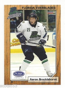 2008-09 Florida Everblades (ECHL) Aaron Brocklehurst (Sheffield Steelers)