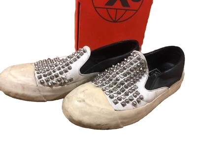 Sneakers O.x.S. Slip On Donna Pelle e Borchie N.37 - Immagine 1 di 4