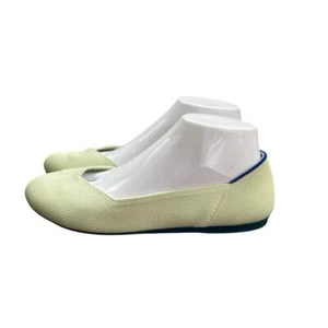 Rothy's The Flat Womens 8.5 Birdseye Ballet Mint Green Round Toe Shoes Slip On - Picture 1 of 9