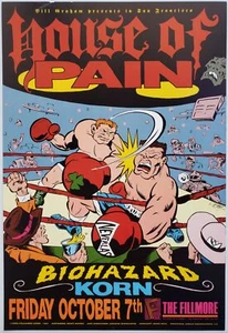 House of Pain Korn Biohazard Konzert Poster San Francisco 1994 F-163 The Fill... - Bild 1 von 1