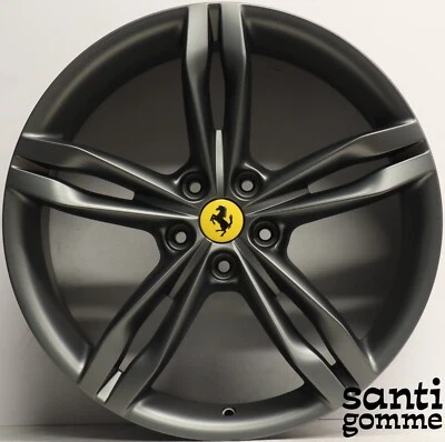 4 CERCHI IN LEGA FERRARI 296 20 " ORIGINALI ANTRACITE NUOVI 984954 984955 984956 - Immagine 1 di 4