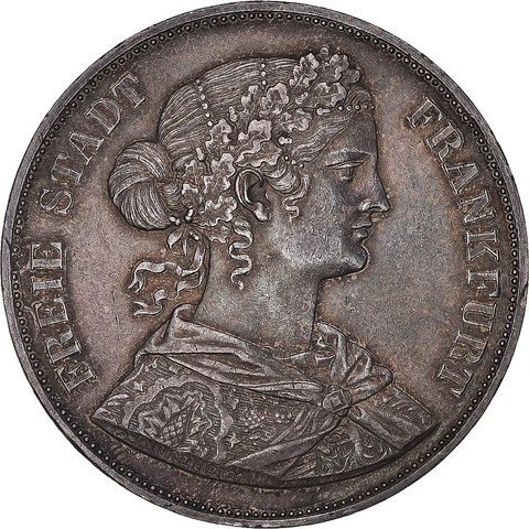 [#1044335] Coin, German States, FRANKFURT AM MAIN, 2 Thaler, 3-1/2 Gulden, 1861 Cover