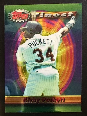 Kirby Puckett 1994 Topps Finest Blank Back Chrome Cut Box Top Oddball RARE READ! - Image 1 of 3
