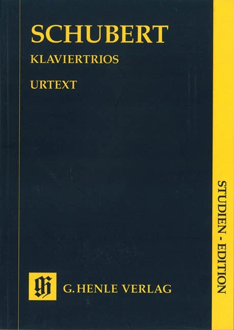 Study Score Schubert Piano Trios Classical Music Henle Urtext HN 9193 7x10 Book - Image 1 of 1