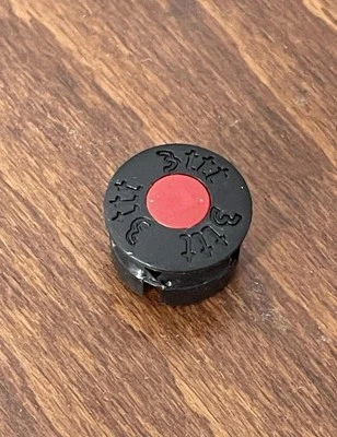 Vintage NOS 3ttt Plastic Stem Plug Red Black Spare or Replacement A - Image 1 of 3