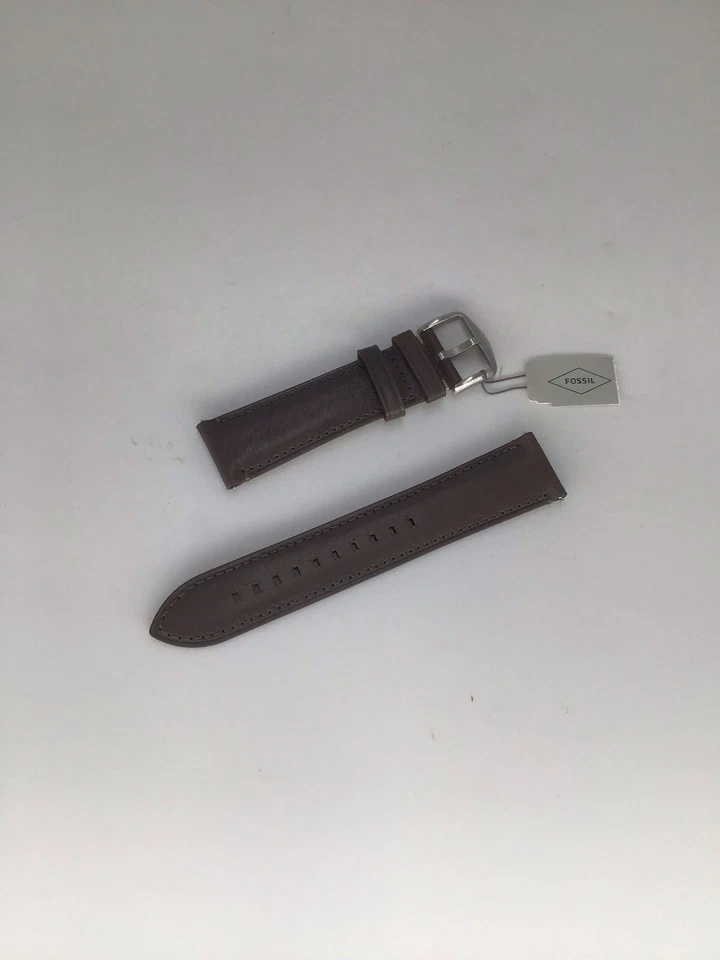 Ремешок для часов OSSIL S221281 лицевая кожа и нержавеющая сталь 22 мм светло-серый - Изображение 1 из 1