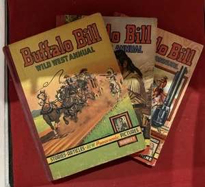 Buffalo Bill Wild West Annual Retro Vintage Books Bulk Lot x 3 (Lot 1071) - Foto 1 di 6
