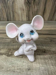 Vintage Kelvin's Japan rosa Porzellan Maus Figur 4 "x 3" - Bild 1 von 7
