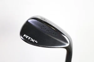 Cleveland RTX-4 Black Satin 58* Lob Wedge RH 35 in Steel Shaft Stiff Flex - Picture 1 of 8