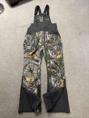 Under Armour Stealth Coldgear Storm Camo Bibs Realtree Large - Image 1 of 4