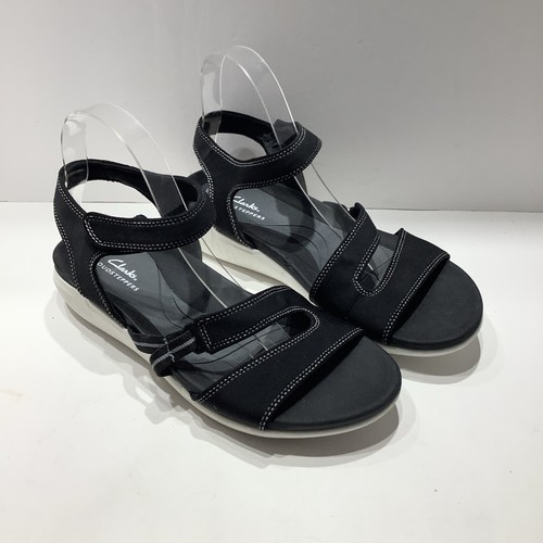 Clarks Cloudsteppers Sandalo Lavabile in Lavatrice Glide Hi Shore Wmns Tg. 9 5M nuovo