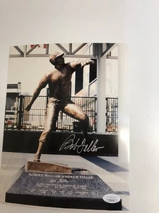 Bob Feller Indians 8x10 Autographed Photo JSA Authenticated - Picture 1 of 7