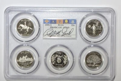 1999 - 2008 S Proof State Quarter Set Collection - PCGS PR69DCAM Philip Diehl - Image 1 of 4