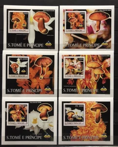 Mushrooms / Fungi / Nature on stamps - Sao Tomé - stamps De Luxes - MNH** AV - Picture 1 of 1