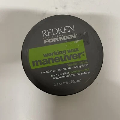 Manobra de cera de trabalho Redken para homens 3,4 oz HTF - Imagem 1 de 2