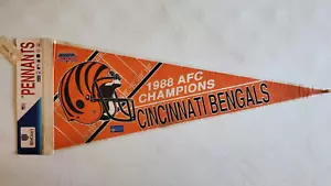 NFL - CINCINNATI BENGALS "1988 AFC CHAMPS" PENNANT LOOK!! - Picture 1 of 2
