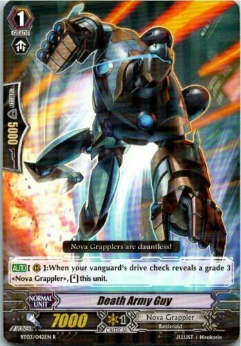 x4 Death Army Guy BT03/042EN Rare Near Mint Cardfight Vanguard DNA Games - Image 1 of 1