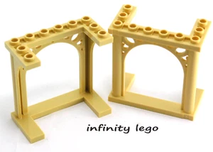 2 LEGO Tan / Beige Arch Gate 3x6x5 Disney Princess Ornament (41052 19063 30613) - Bild 1 von 1