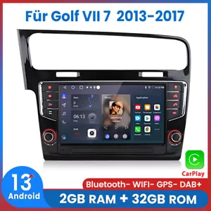 Für Golf VII 7 2013-2017 Autoradio Android 13 Navigation GPS CarPlay DSP 2+32GB - Bild 1 von 12