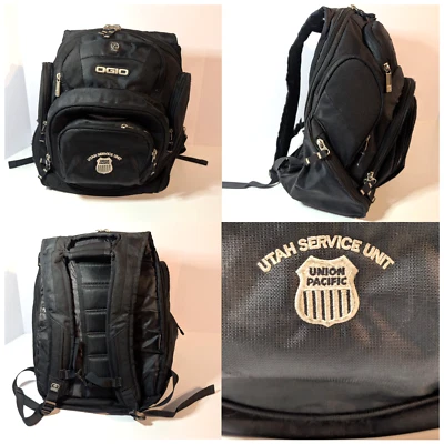 Union Pacific Ogio Mastermind Backpack, Black, Embroidered Logo, Utah, Railroad - Image 1 of 4