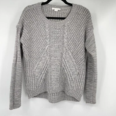 Suéter de punto grueso gris de lana merino Duffy cuello redondo   Foto 1 de 4