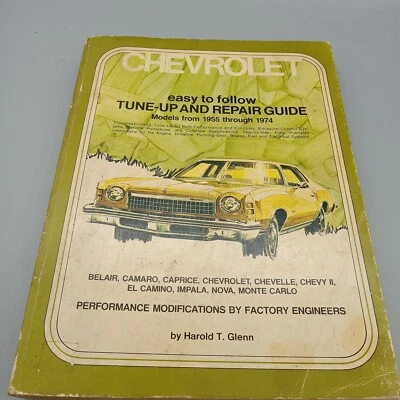 Chevrolet Camaro Caprice Chevelle El Camino Nova 1955-1974 manual de reparación Glenn Foto 1 de 4
