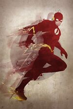 The Flash Superhero DC Homage / Tribute Artwork Print Open Edition Framed
