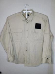 5.11 511 Tactical Series Men XXL 2XL Tan Vented Long Sleeve Button Up Shirt XXL3 - Picture 1 of 6