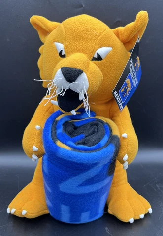University of Kentucky Mascot Pillow and Throw Combo  New! Pil. 14” Throw 40x50” Cover