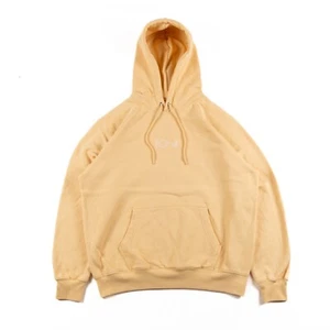 Felpa con cappuccio polare uomo PICCOLA gialla logo ricamato manica lunga skatewear - Foto 1 di 15