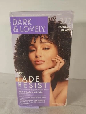 Dark & Lovely Color #372 Natural Black Permanent Fade Resistant Covers Gray Hair - Image 1 of 4