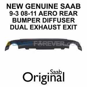 NEW GENUINE SAAB 9-3 REAR DIFFUSER DUAL EXHAUST AERO TRIM 08-11 OEM 12769770 - Picture 1 of 3