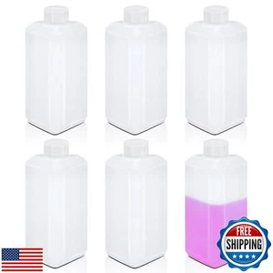 UMETASS 16oz/500ml Leak Proof Plastic Bottles with Caps for Liquids Sample, R - Picture 1 of 5