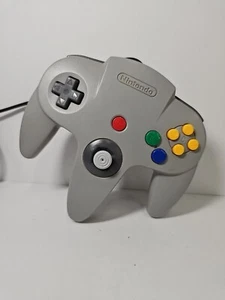 Official Nintendo 64 GRAY Controller Authentic OEM N64 Remote NUS-005 - Picture 1 of 11