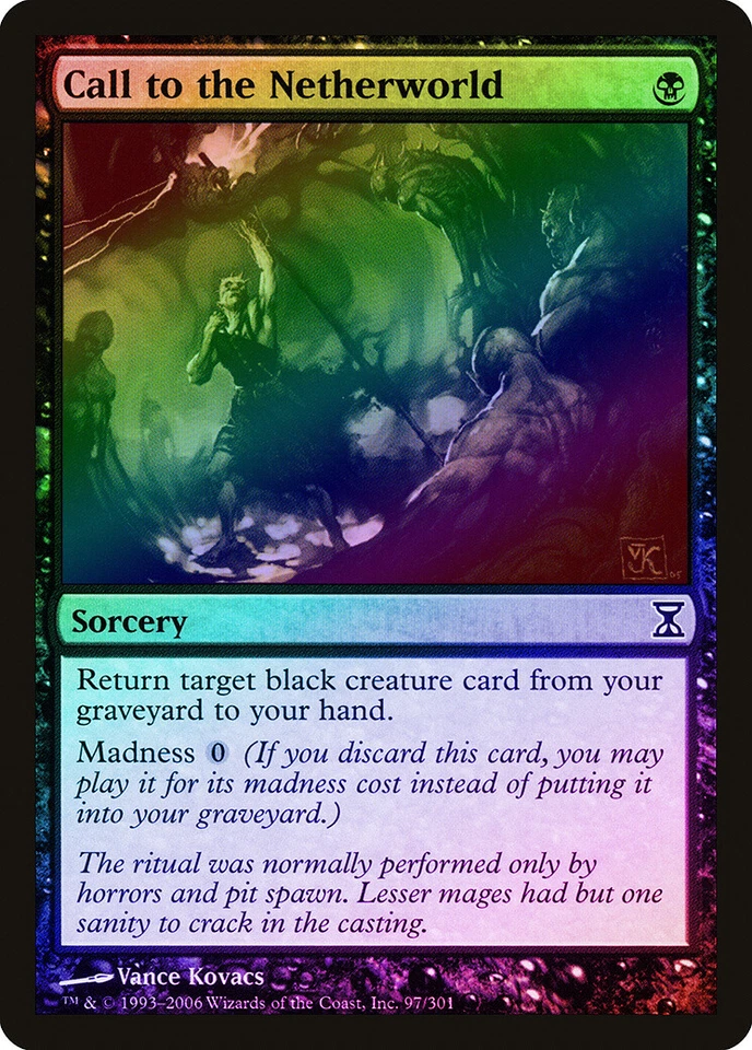 Call to the Netherworld FOIL Time Spiral PLD Black Common MAGIC CARD ABUGames - Image 1 of 1