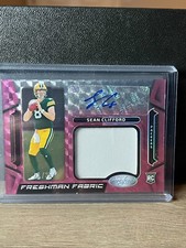 2023 Certified Sean Clifford Freshman Fabric FOTL Purple Mirror Etch /35 Packers