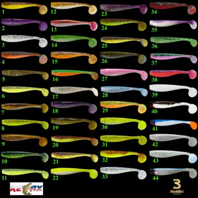 2 x King Shad 4" / 12 cm von Relax Kopyto Kunstköder Gummifische (Art. 4079)