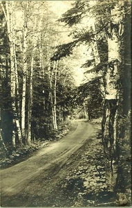 RPPC Henderson Road Jackson Maine Foto Real Postal Grava Suciedad - Imagen 1 de 2