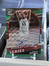 2021  Donruss Optic Signature Series Green #SS-DQJ DaQuan Jeffries Auto Hawks