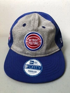 NBA Detroit Pistons Kids Heather Tot 940 Adjustable Cap, Kleinkind, grau/blau NEU - Bild 1 von 7