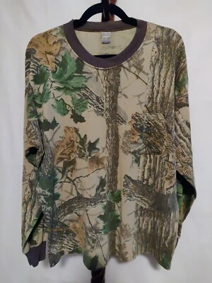 Ranger Hombre Camiseta Talla XL Camuflaje Colores Marrón Ribete LS Cuello Redondo Usada en Excelente Condición Foto 1 de 4