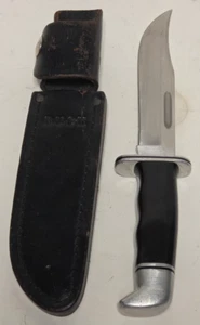 Vintage Buck #119 Messer mit feststehender Klinge und Lederscheide - Bild 1 von 7