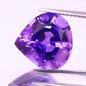 6.05c 13mm P/S Rich Purple Natural Amerhyst From Siberia Precision Stunning Gem