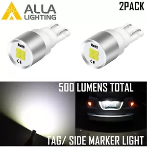Alla LED White 168 Courtesy Light Bulb|Dome|Parking|Side Marker|Tail|Turn Signal - Foto 1 di 11