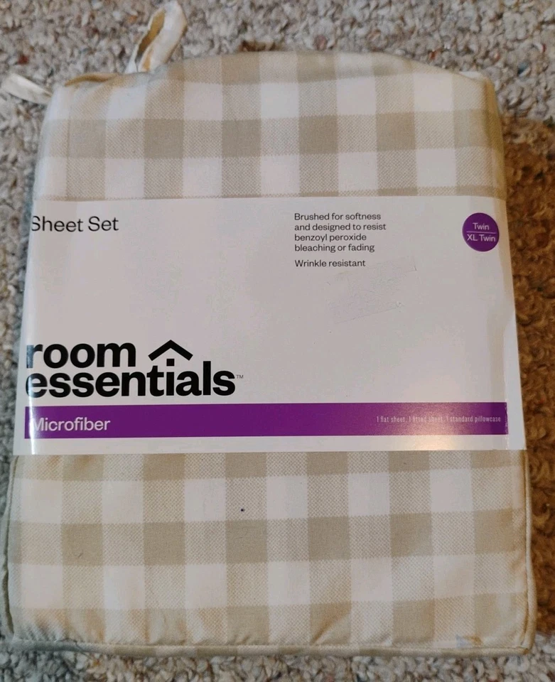Juego de sábanas de microfibra Room Essentials Twin/XL - Nuevo Foto 1 de 1